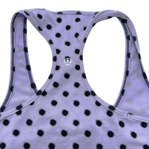 LULULEMON Cool Racerback High Noon Dot Lilac & Black - Picture 4 of 9